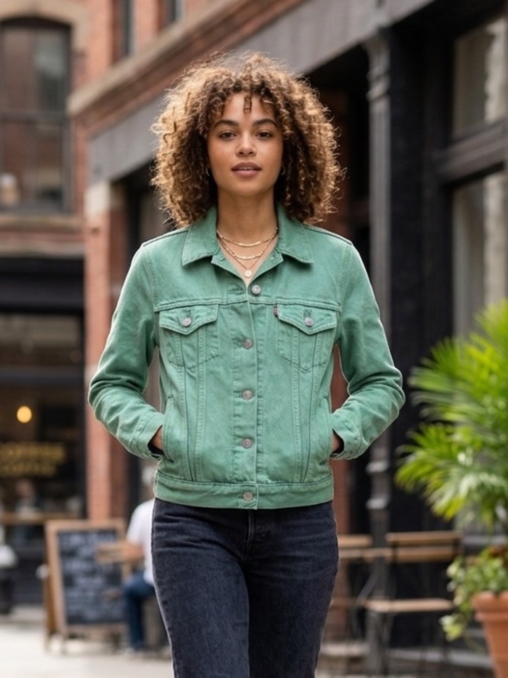 Levi's Teal Denim Jacket